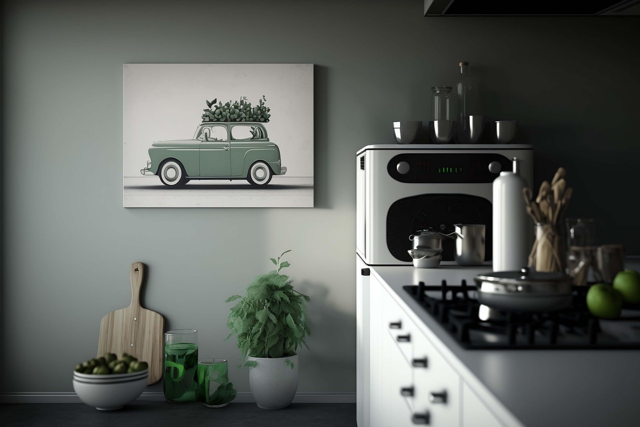 gambar dapur dengan peralatan lengkap